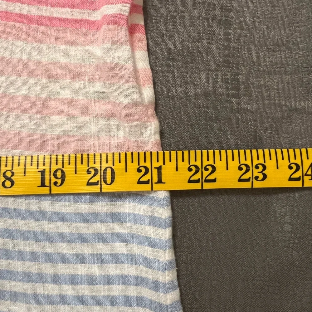 Tommy Bahama Sleeveless V-Neck Tank Striped Linen Blend size Medium - Picture 10 of 12